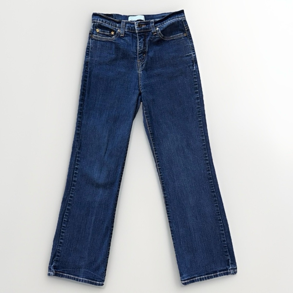 Levi's Women's Perfectly Slimming 512 Bootcut Jeans Dark Wash 27x27 Midrise - Picture 2 of 10